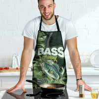 Bass Fishing Camouflage Apron Zipper Stylized