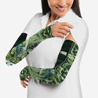Personalized Bass Fishing Camouflage Arm Sleeves Zipper Stylized