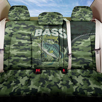 Bass Fishing Camouflage Back Car Seat Cover Zipper Stylized