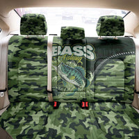 Bass Fishing Camouflage Back Car Seat Cover Zipper Stylized