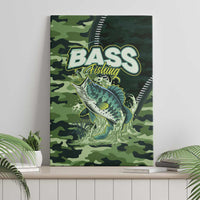 Bass Fishing Camouflage Canvas Wall Art Zipper Stylized