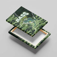Bass Fishing Camouflage Canvas Wall Art Zipper Stylized