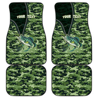 Personalized Bass Fishing Camouflage Car Mats Zipper Stylized