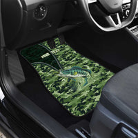 Personalized Bass Fishing Camouflage Car Mats Zipper Stylized