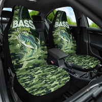 Bass Fishing Camouflage Car Seat Cover Zipper Stylized