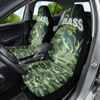 Bass Fishing Camouflage Car Seat Cover Zipper Stylized