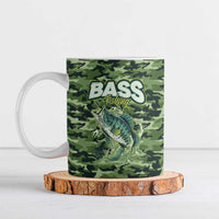Personalized Bass Fishing Camouflage Ceramic Mug Zipper Stylized