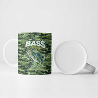Personalized Bass Fishing Camouflage Ceramic Mug Zipper Stylized