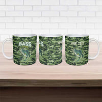 Personalized Bass Fishing Camouflage Ceramic Mug Zipper Stylized