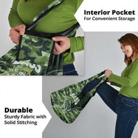 Bass Fishing Camouflage Grocery Bag Zipper Stylized