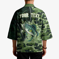 Personalized Bass Fishing Camouflage Kimono Zipper Stylized