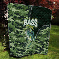 Bass Fishing Camouflage Quilt Zipper Stylized