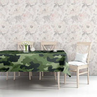 Bass Fishing Camouflage Tablecloth Zipper Stylized