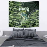 Bass Fishing Camouflage Tapestry Zipper Stylized