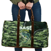 Bass Fishing Camouflage Travel Bag Zipper Stylized