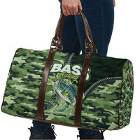 Bass Fishing Camouflage Travel Bag Zipper Stylized