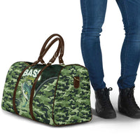 Bass Fishing Camouflage Travel Bag Zipper Stylized