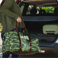 Bass Fishing Camouflage Travel Bag Zipper Stylized