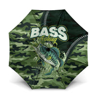 Bass Fishing Camouflage Umbrella Zipper Stylized