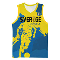 Custom Football 2026 Sweden Basketball Jersey Sverige Blagult Tillsammans