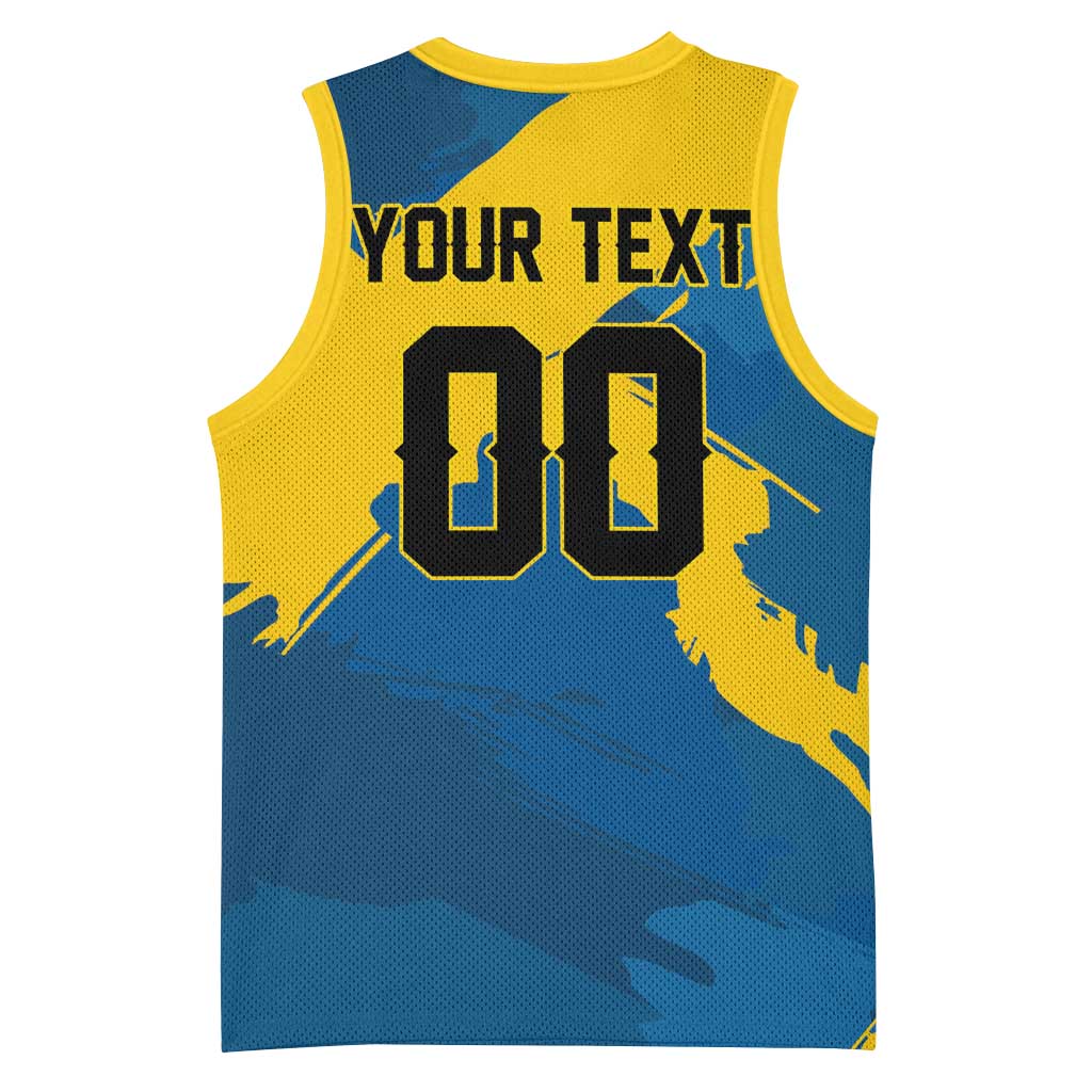 Custom Football 2026 Sweden Basketball Jersey Sverige Blagult Tillsammans