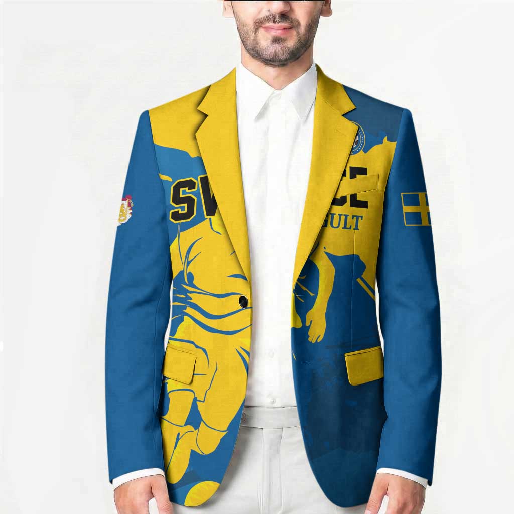 Custom Football 2026 Sweden Blazer Sverige Blagult Tillsammans