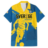 Custom Football 2026 Sweden Hawaiian Shirt Sverige Blagult Tillsammans