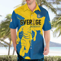 Custom Football 2026 Sweden Hawaiian Shirt Sverige Blagult Tillsammans
