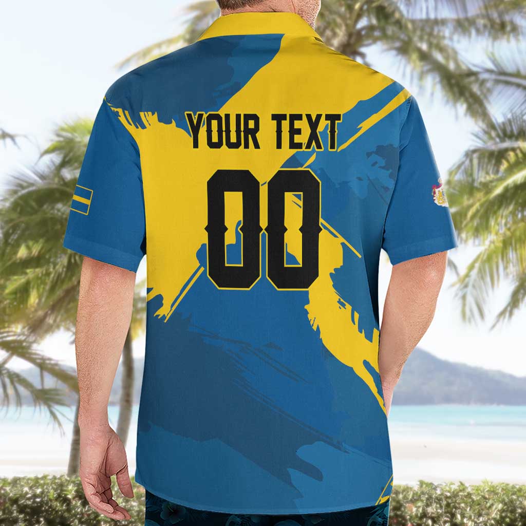 Custom Football 2026 Sweden Hawaiian Shirt Sverige Blagult Tillsammans