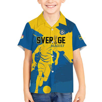 Custom Football 2026 Sweden Kid Hawaiian Shirt Sverige Blagult Tillsammans