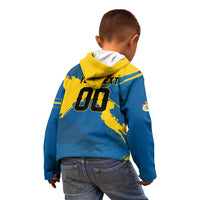 Custom Football 2026 Sweden Kid Hoodie Sverige Blagult Tillsammans