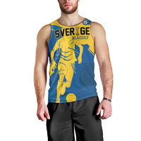 Custom Football 2026 Sweden Men Tank Top Sverige Blagult Tillsammans
