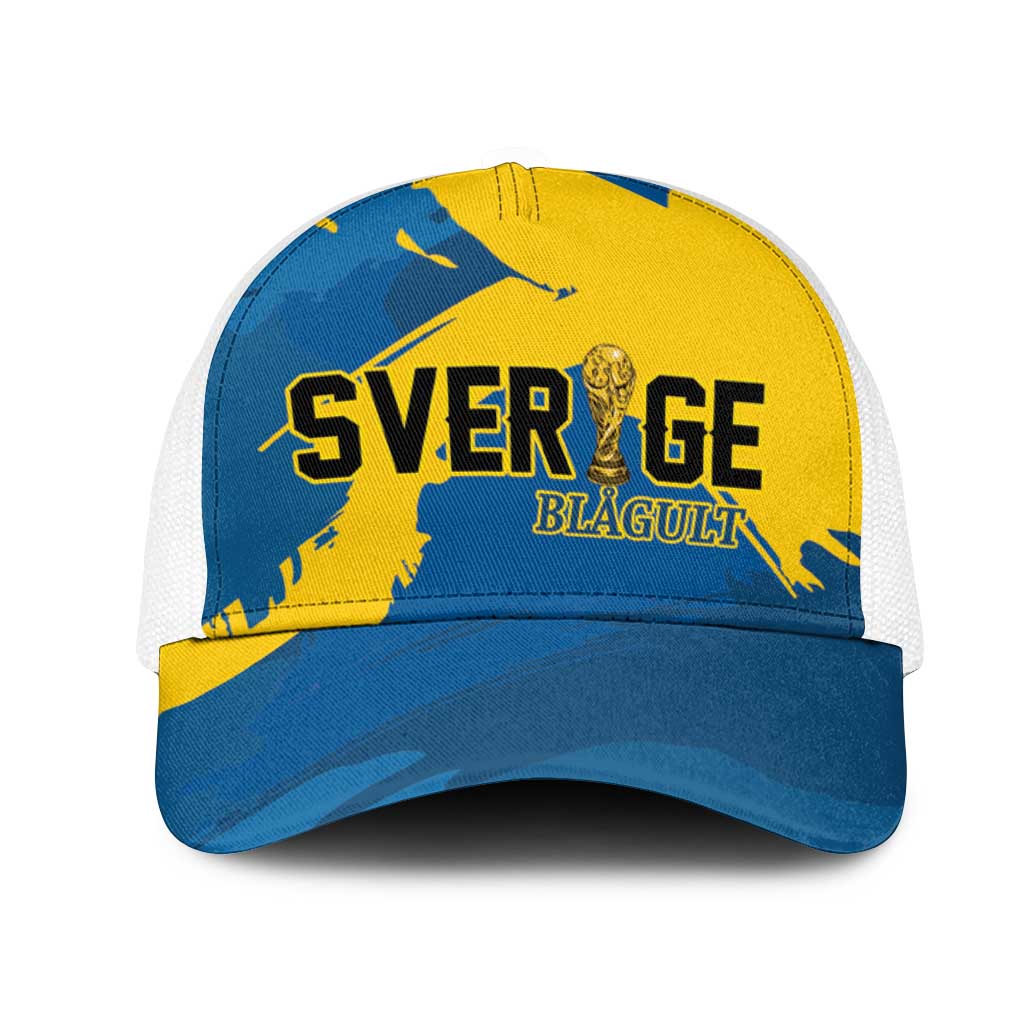 Football 2026 Sweden Mesh Trucker Cap Sverige Blagult Tillsammans