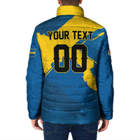 Custom Football 2026 Sweden Padded Jacket Sverige Blagult Tillsammans