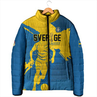 Custom Football 2026 Sweden Padded Jacket Sverige Blagult Tillsammans