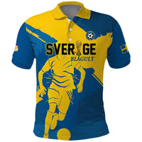 Custom Football 2026 Sweden Polo Shirt Sverige Blagult Tillsammans