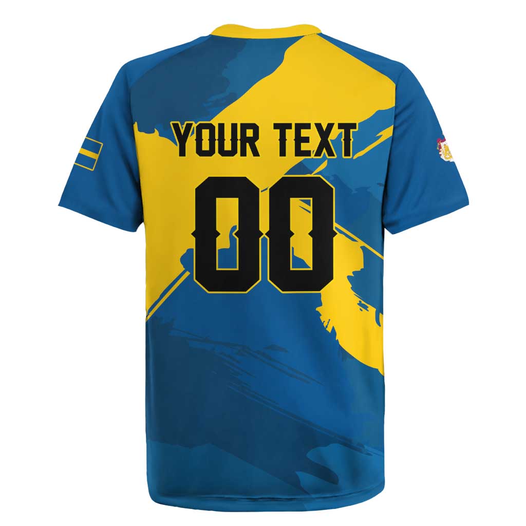 Custom Football 2026 Sweden Rugby Jersey Sverige Blagult Tillsammans
