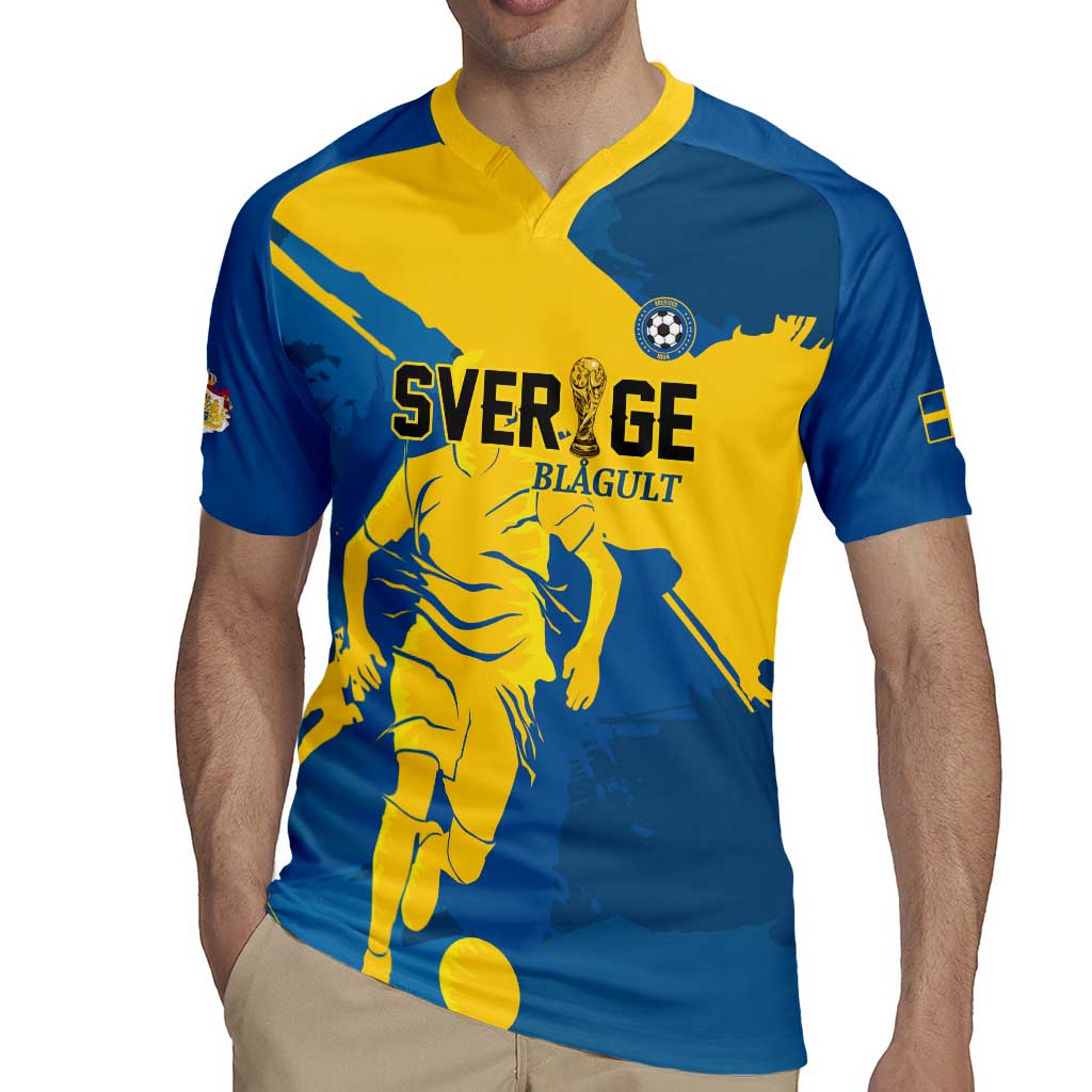 Custom Football 2026 Sweden Rugby Jersey Sverige Blagult Tillsammans