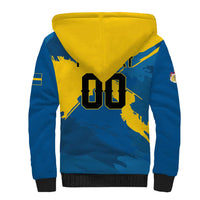 Custom Football 2026 Sweden Sherpa Hoodie Sverige Blagult Tillsammans