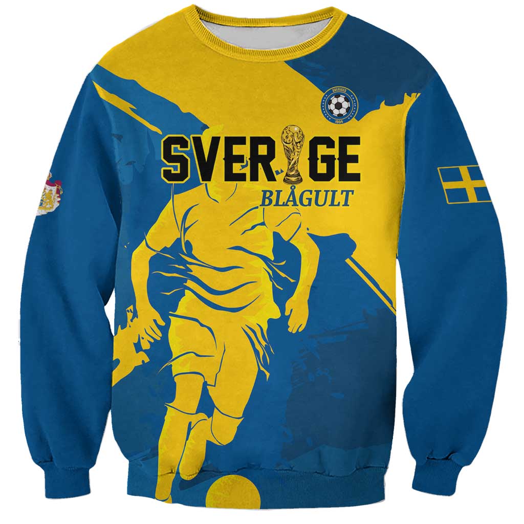 Custom Football 2026 Sweden Sweatshirt Sverige Blagult Tillsammans