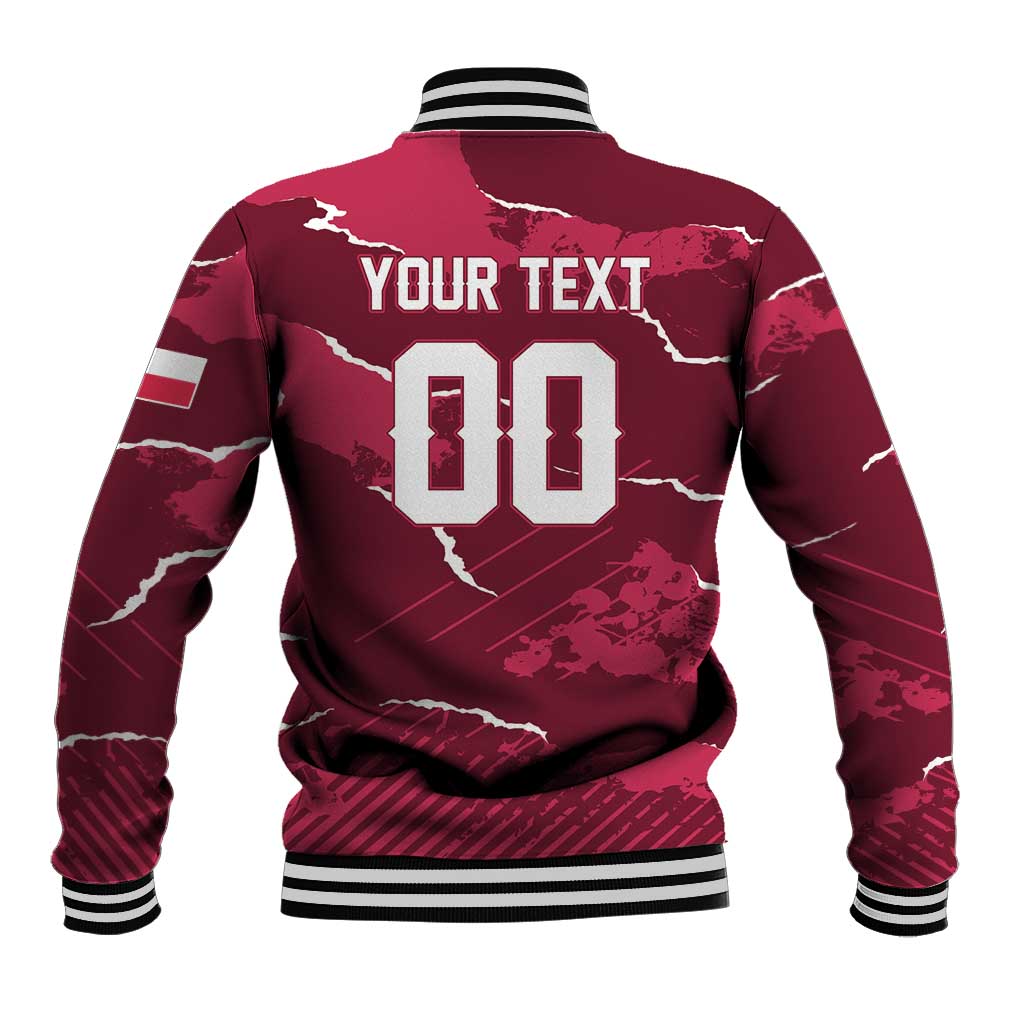 Custom Football 2026 Poland Baseball Jacket Go Polska Eagles
