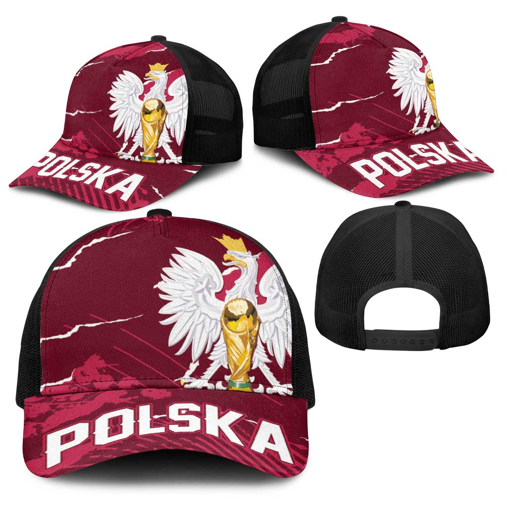 Football 2026 Poland Baseball Net Cap Go Polska Eagles