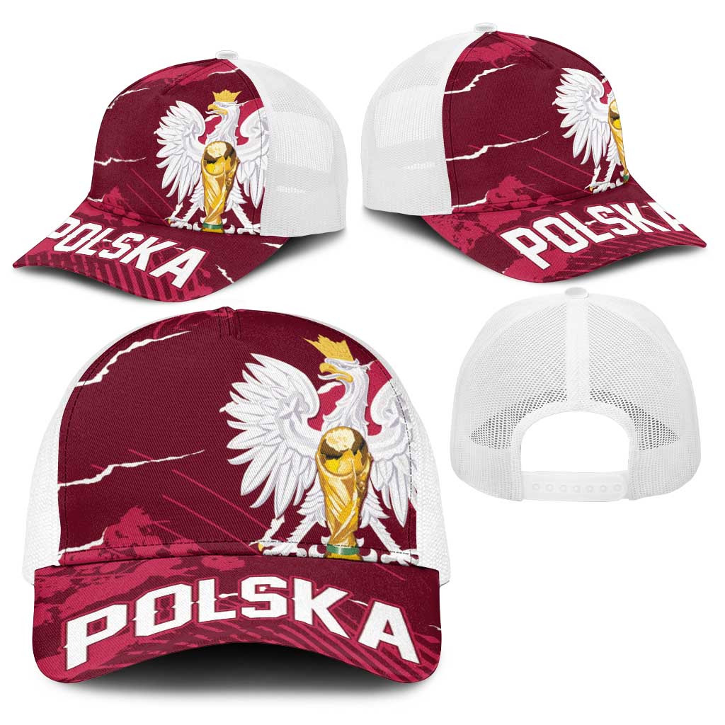 Football 2026 Poland Baseball Net Cap Go Polska Eagles