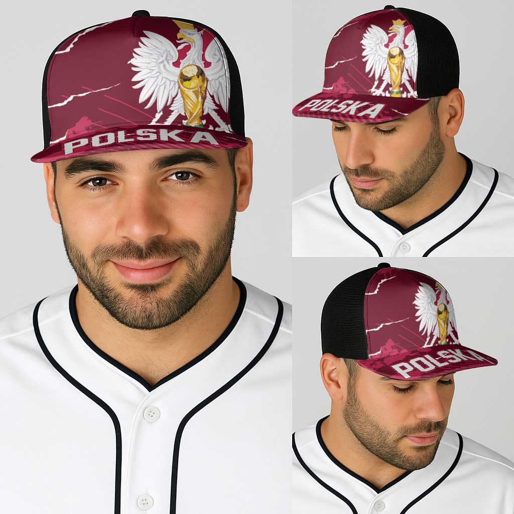 Football 2026 Poland Baseball Net Cap Go Polska Eagles
