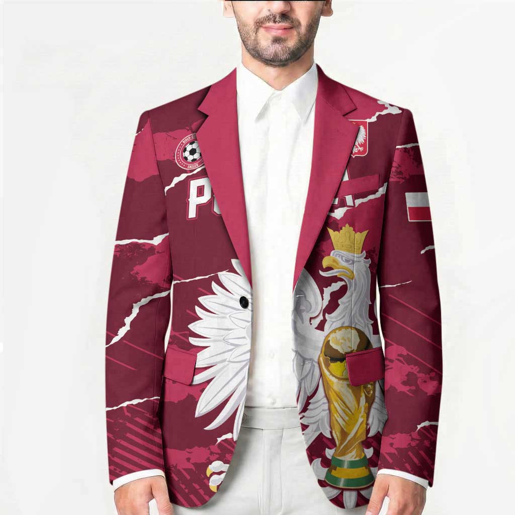Custom Football 2026 Poland Blazer Go Polska Eagles
