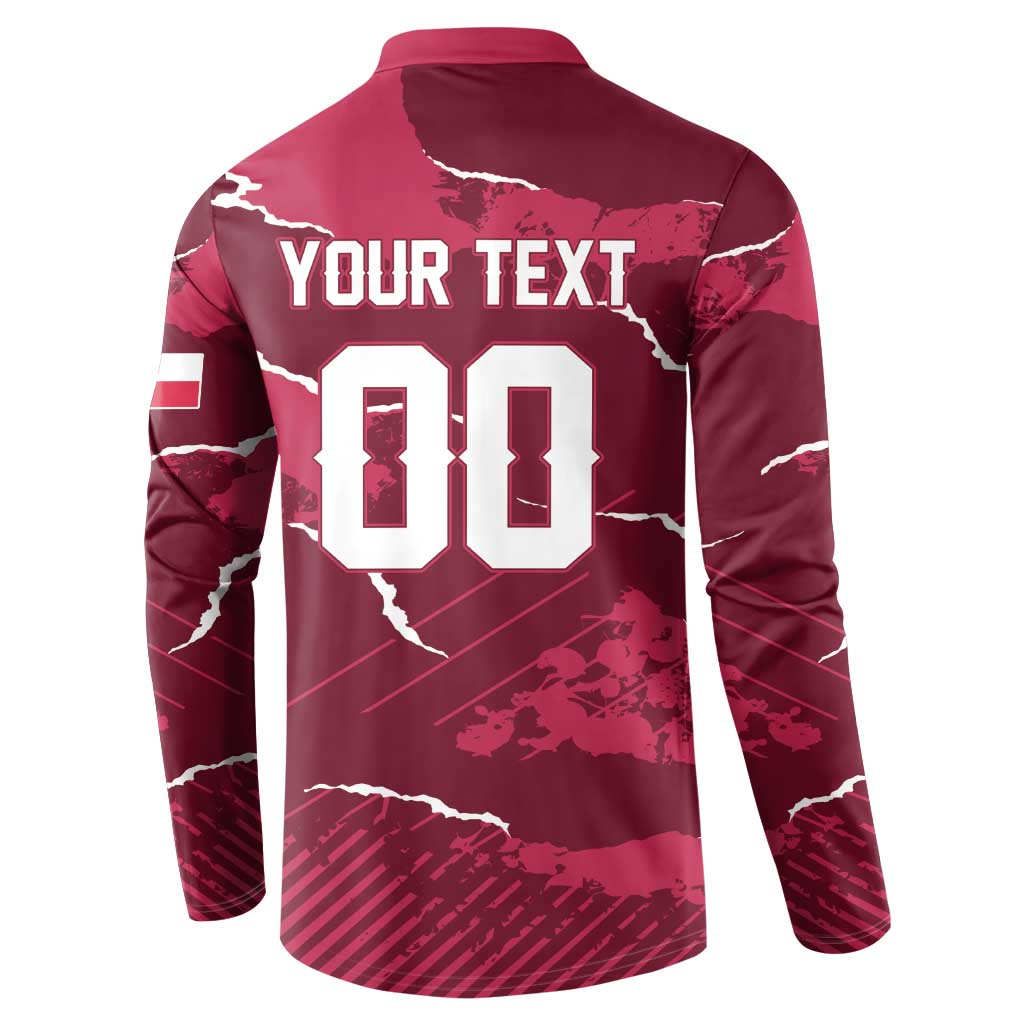 Custom Football 2026 Poland Button Sweatshirt Go Polska Eagles