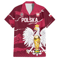 Custom Football 2026 Poland Hawaiian Shirt Go Polska Eagles
