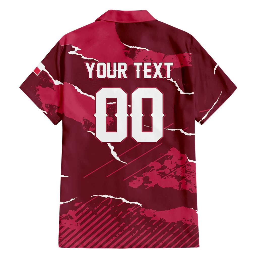 Custom Football 2026 Poland Hawaiian Shirt Go Polska Eagles