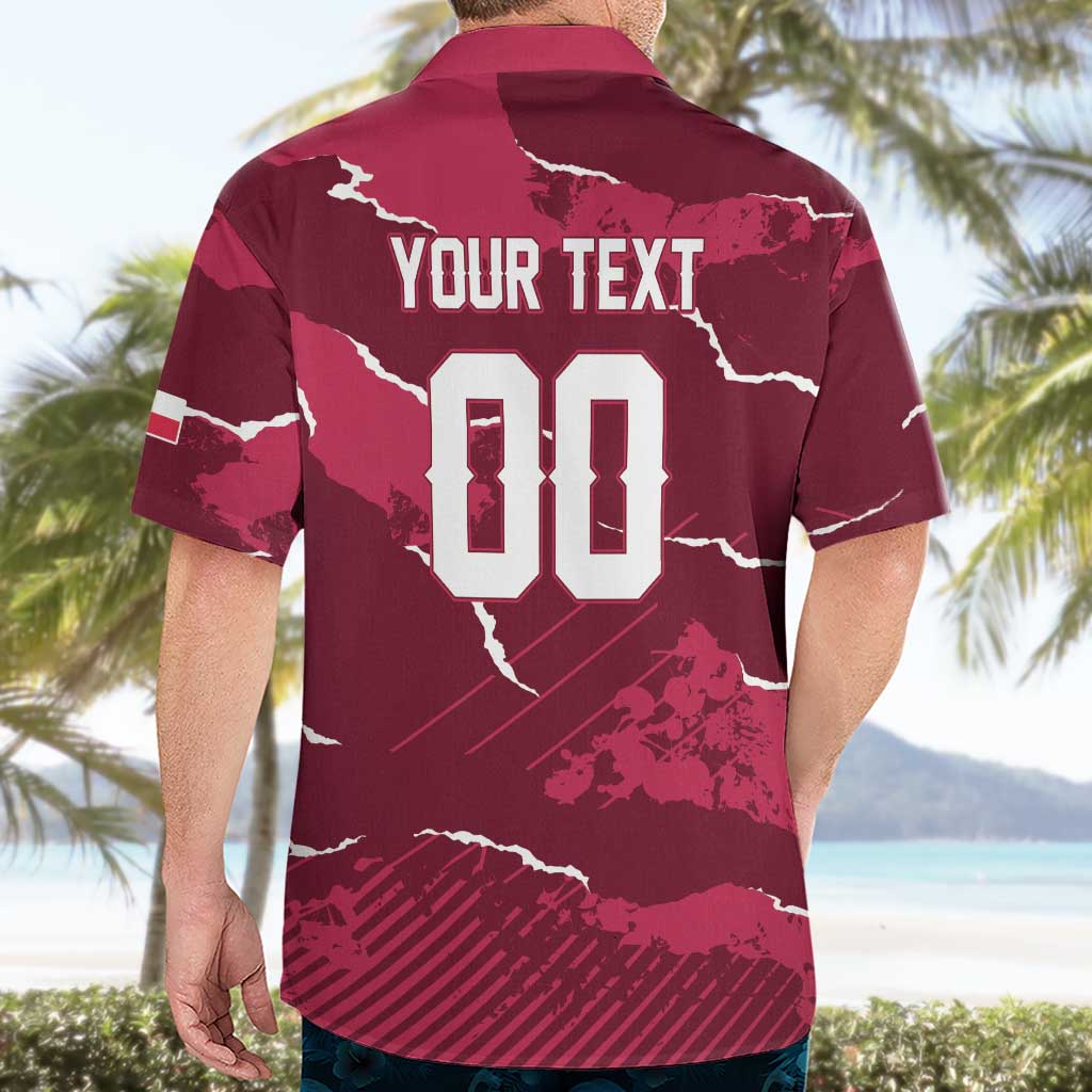 Custom Football 2026 Poland Hawaiian Shirt Go Polska Eagles