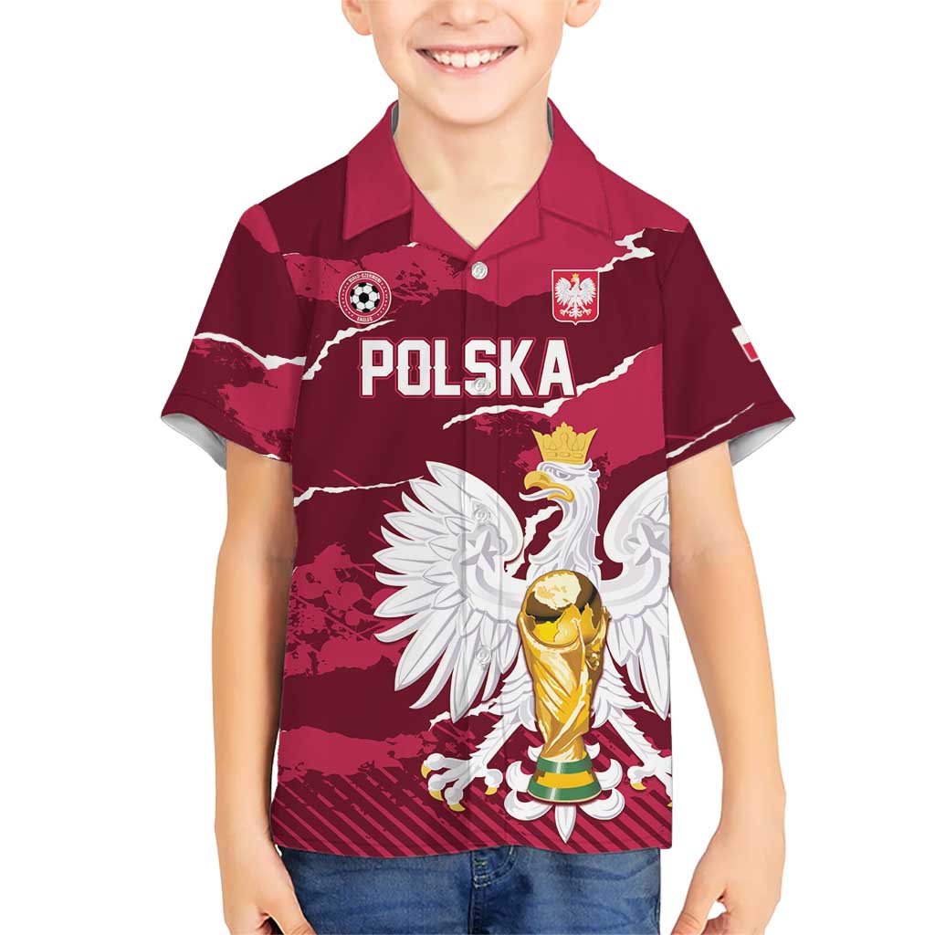 Custom Football 2026 Poland Hawaiian Shirt Go Polska Eagles